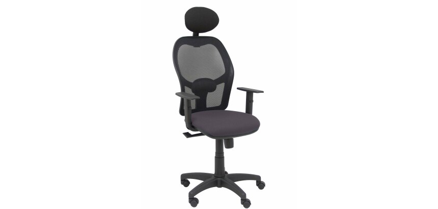 Silla de oficina Alocén malla con brazos regulables y cabecero