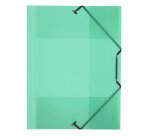Chemise à élastique 3 rabats A4 plastique Propyglass Viquel Turquoise - 24,5 x 32 cm