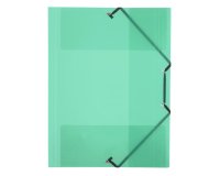 Chemise à élastique 3 rabats A4 plastique Propyglass Viquel Turquoise - 24,5 x 32 cm