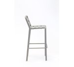 Tabouret haut d'extérieur DIVE - structure aluminium