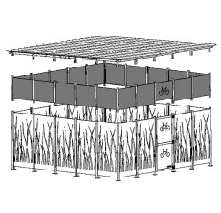 Réhausse pour abri suivant M107VSUIRO/TB/BA