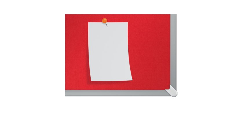 Tablero de anuncios de fieltro de formato panorámico Nobo Impression Pro de 1220x690 mm