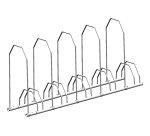 Support 5 vélos avec arceaux d'appui