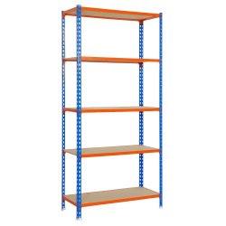 Estantería Simon maderclick mini 5/400 azul/naranja/madera
