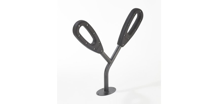 Poteau range 2 vélos papillon