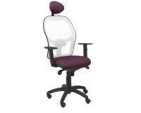 Silla Jorquera malla blanca asiento bali con cabecero fijo
 - Violeta