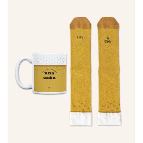 Kit Taza + Calcetines "Eres la caña" talla 36-41