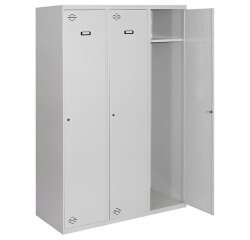 Taquilla monoblock-montada Simon Locker single 3/3 300 (900) gris