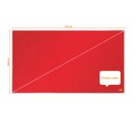 Tablero de anuncios de fieltro de formato panorámico Nobo Impression Pro de 710x400 mm