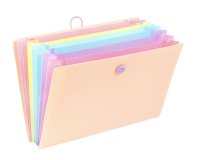 Trieur plastique Viquel Rainbow à soufflet 8 divisions pastel