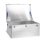 Malle en aluminium avec coins