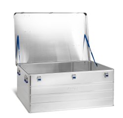 Malle en aluminium avec coins