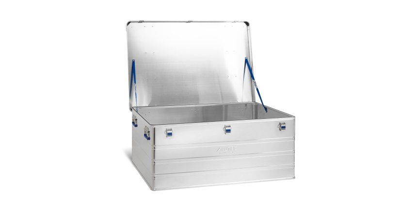 Malle en aluminium avec coins