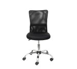 Chaise de Bureau Modèle Pardal Maille Noir Sans Accoudoirs