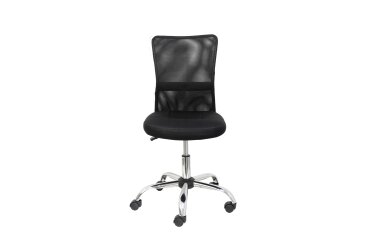 Chaise de Bureau Modèle Pardal Maille Noir Sans Accoudoirs