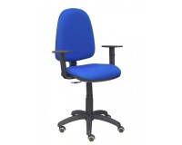 Ayna brazos regulables ruedas parquet tapizado - Azul