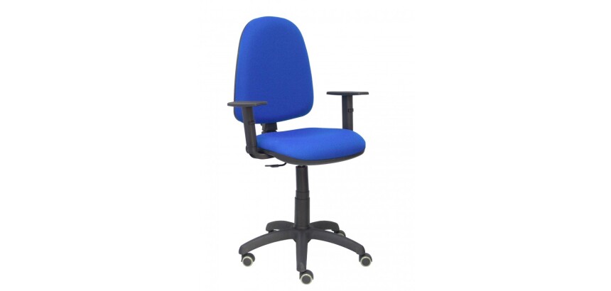 Silla de oficina Ayna brazos regulables ruedas parquet tapizado
