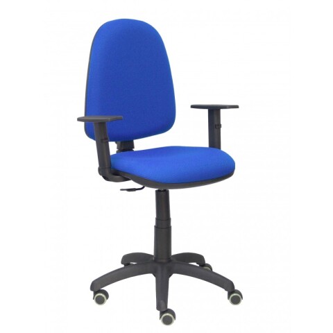 Ayna brazos regulables ruedas parquet tapizado - Azul