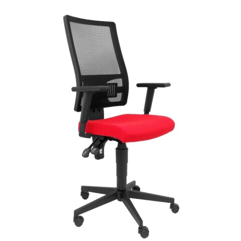 Silla Povedilla respaldo malla negro asiento bali azul - Rojo
