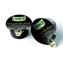 Vinagre de Jerez Coosur tarrina de 10 ml - Caja de 200 unidades