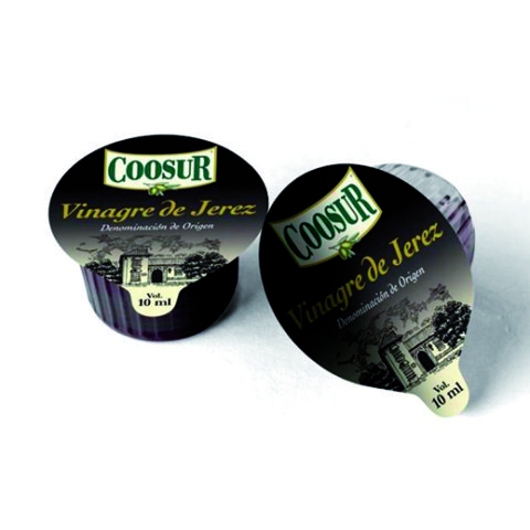 Vinagre de Jerez Coosur tarrina de 10 ml - Caja de 200 unidades