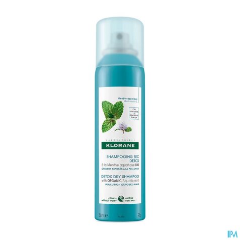 Klorane Shampooing sec Menthe aquatique BIO 150 ml