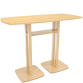 Table haute Woody H.110 x P.75 cm piètement bois massif