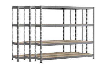Rayonnage MODULO - Jeu 3 étagères Rack - 4 plateaux