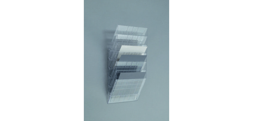 Trieur mural 6 cases FLEXIBOXX Durable A4 paysage incolore