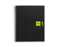 Notebook The Original, Couverture souple, A5, quadrillage 5x5 mm, 80 feuilles de 1 couleur, Miquelrius, Vert.
