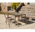 Chaise empilable d'extérieur ARNON - structure aluminium