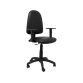 Silla Ayna similpiel negro con brazos regulables