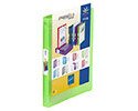 Classeur 4 anneaux plastifié Viquel Propyglass personnalisable A4 - Dos 2,5 cm vert