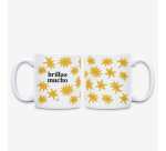 Kit Taza + Posavasos + Llavero "Brillas Mucho"
