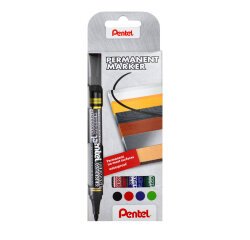 Rotulador permanente N850 Pentel - Estuche de 4 surtido