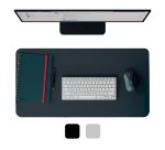 Alfombrilla de escritorio grande de cuero Leitz - Gris oscuro