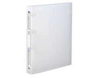 Classeur 4 anneaux plastifié Viquel Propyglass Viquel A4Maxi - Dos 4 cm - translucide incolore