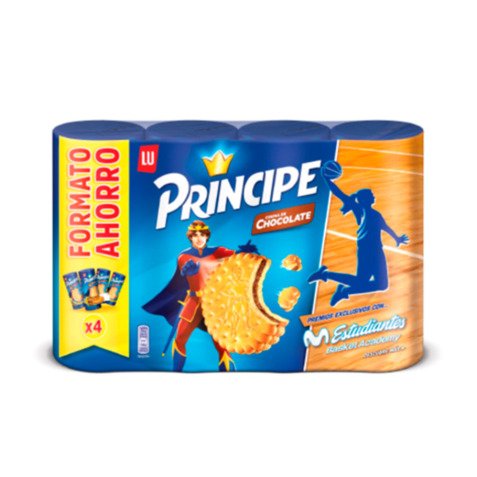 Galletas Príncipe choco  Lu - Pack 4 x 300g