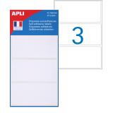 Etiquette multi-usage, 34 x 75 mm, blanc
