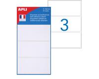 Etiquette multi-usage, 34 x 75 mm, blanc