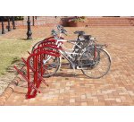 Range 4 vélos pour antivol U : roue avant et cadre