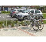 Râtelier 6 vélos avec 3 arceaux antivol