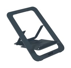 Soporte para portátil ajustable ultraplano de aluminio Leitz Ergo