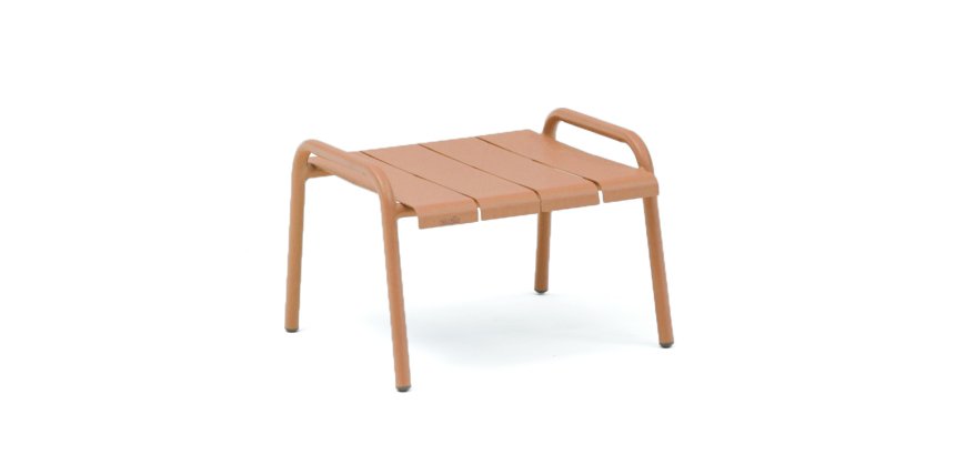 Table d'extérieur basse, Repose-pieds OUDON - structure aluminium