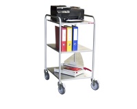 Desserte 250 kg 3 plateaux 635x470 mm tôle
