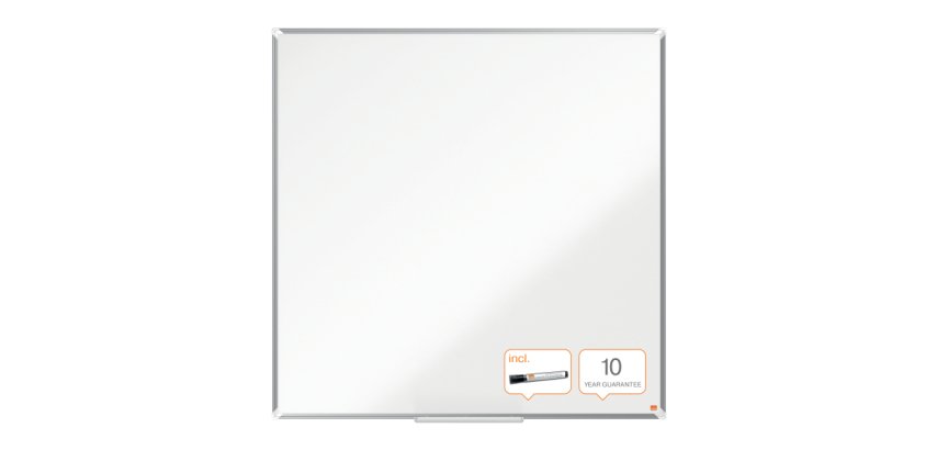 Pizarra NOBO Premium Plus melamina 1200x1200mm, blanco
