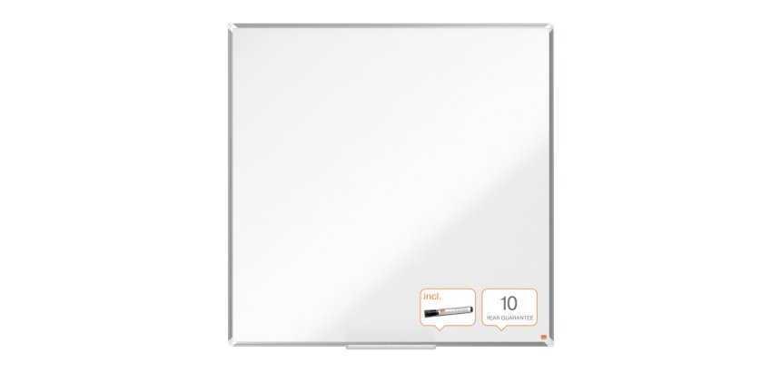 Pizarra NOBO Premium Plus melamina 1200x1200mm, blanco
