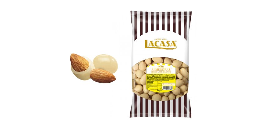 Almendra con chocolate Blanco  Lacasa1 kg