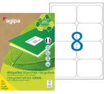 Etiquettes adresses multi-usages recyclées 99,1 x 67,7 mm Agipa - Boîte de 800