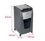 Destructeur de documents automatique et manuel Rexel Optimum AutoFeed+ 225M - P5 coupe micro